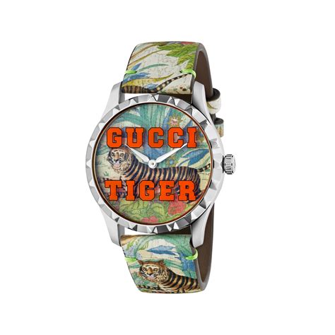 gucci horloge tijger|gucci tiger print.